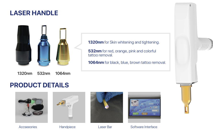 Mini ND YAG PRO4 Laser Tattoo Removal Machine